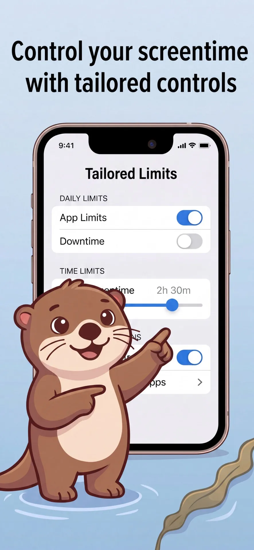 Control your screen time with tailored controls