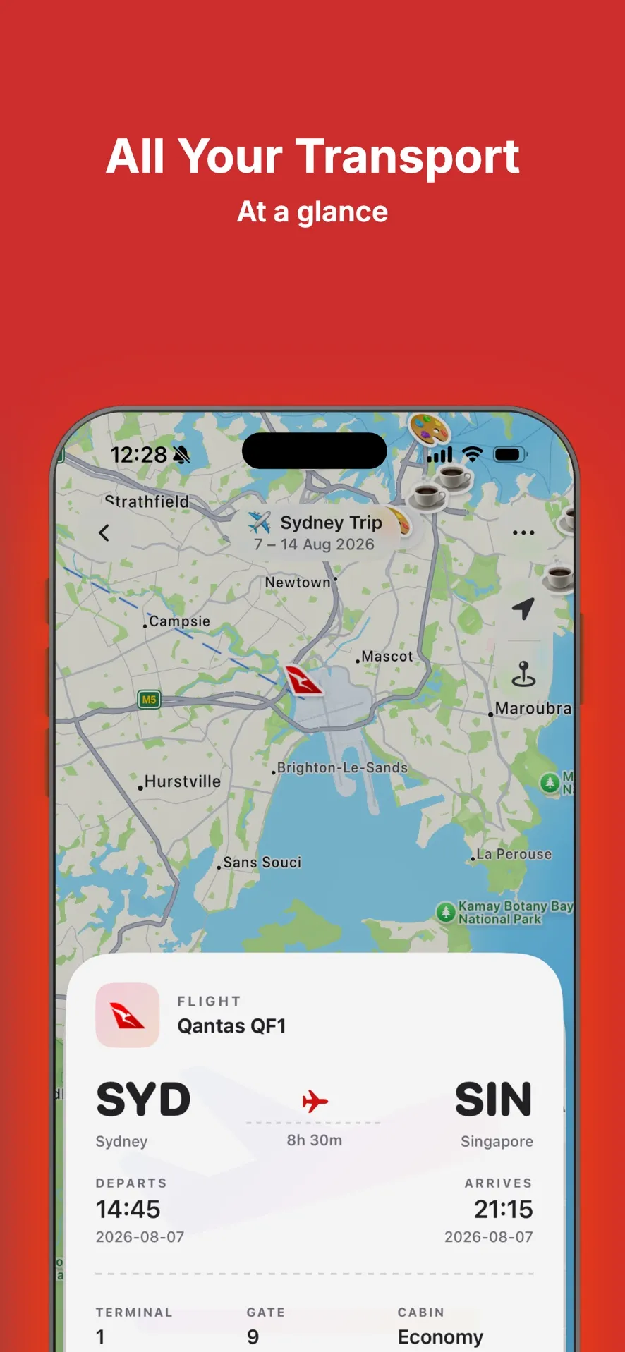 All your transport at a glance
